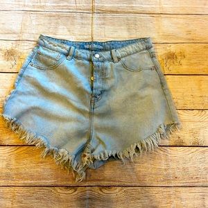 Size 12 women’s high rise jean shorts.